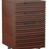 BDI Corridor 6507 Chocolate Stained Walnut File Cabinet