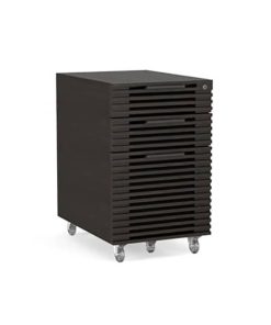 BDI Corridor 6507 Charcoal Stained Ash Mobile File Pedestal