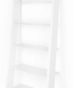 BDI Eileen 5157 Smooth Satin White Blanc Leaning Shelf