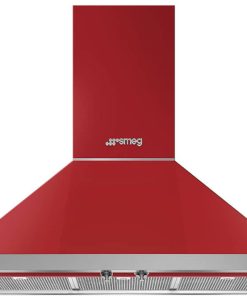 Smeg Portofino 36" Red Decorative Wall Hood