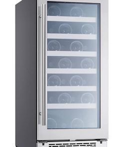 Zephyr 15" Stainless Frame Single Zone Wine Cooler