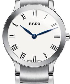 Rado Centrix Quartz White Dial Stainless Steel Watch, 23mm