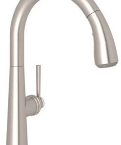 Rohl Lux Pull-Down Satin Nickel Kitchen Faucet