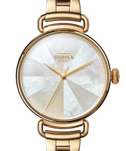 Shinola The Canfield PVD Gold Watch, 38mm