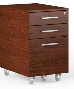 BDI Sequel 20 6107 Chocolate Stained Walnut Mobile File Cabinet