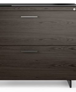 BDI Sequel 20 6116 Charcoal/Black Lateral File Cabinet