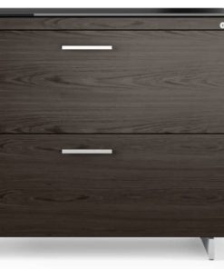 BDI Sequel 20 6116 Charcoal/Satin Nickel Lateral File Cabinet