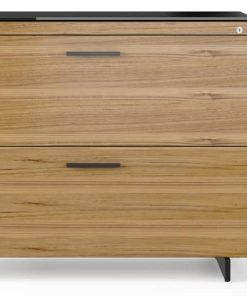 BDI Sequel 20 6116 Natural Walnut/Black Lateral File Cabinet