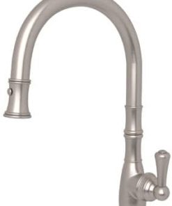 Rohl Perrin & Rowe Georgian Era Traditional Satin Nickel Pull-Down Faucet