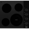 Whirlpool ADA 24" Black Compact Electric Ceramic Glass Cooktop
