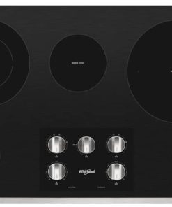 Whirlpool ADA 36" Stainless Steel Electric Ceramic Glass Cooktop With Two Dual Radiant Elements