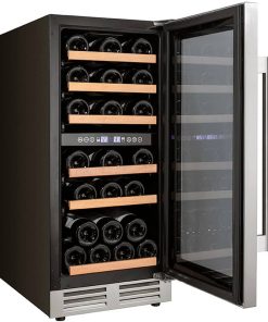 Avanti Designer Series Stainless Frame Dual Zone Wine Chiller With Seamless Door