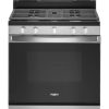 Whirlpool 5 Cu. Ft. Fingerprint Resistant Stainless Steel Gas Range With Center Oval Burner
