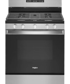 Whirlpool 5 Cu. Ft. Fingerprint Resistant Stainless Steel Gas Range With Center Oval Burner