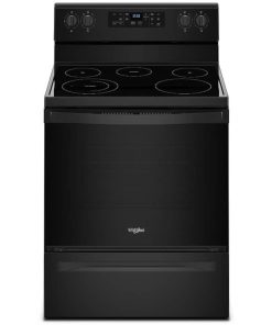 Whirlpool 5.3 Cu. Ft. Black Freestanding Electric Range With 5 Elements