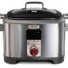 Wolf Gourmet 7 Qt. Stainless Steel Red Knob Multi-Function Cooker