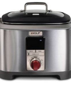 Wolf Gourmet 7 Qt. Stainless Steel Red Knob Multi-Function Cooker