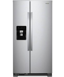 Whirlpool 36" Monochromatic Stainless Steel Side-By-Side Refrigerator