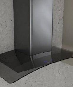 Zephyr Ravenna 30" Black Stainless Steel With Smoke-Gray Glass Wall Hood