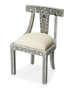 Butler Specialty Company Victorian Black Bone Inlay Chair