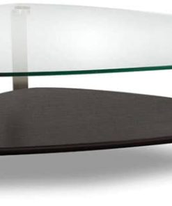 BDI Dino Large Espresso Stained Oak Triangular Coffee Table