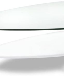 BDI Dino Large White Triangular Coffee Table