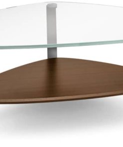 BDI Dino Small Chocolate Walnut Triangular Coffee Table
