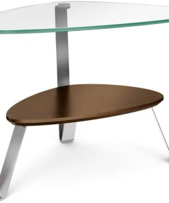 BDI Dino Chocolate Walnut Triangular End Table