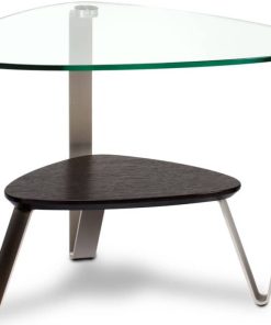 BDI Dino Espresso Stained Oak Triangular End Table