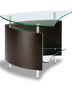 BDI Fin 1110 Espresso Stained Oak End Table