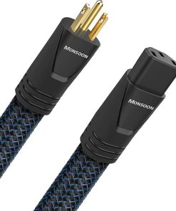 AudioQuest Monsoon 15A 6.6 Feet Low-Z/Noise-Dissipation 3 Pole AC Power Cable