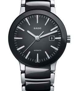 Rado Centrix Automatic Black Dial Stainless Steel Watch, 28mm