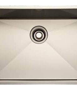 Rohl 26" Brushed Stainless Steel Single Bowl Kitchen Sink