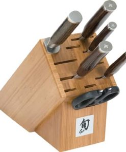 Shun Premier 7-Piece Bamboo Block Knife Set