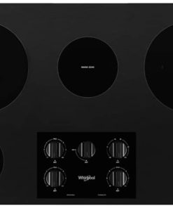 Whirlpool ADA 36" Black Electric Ceramic Glass Cooktop With Dual Radiant Element