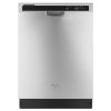 Whirlpool 24" Monochromatic Stainless Steel ENERGY STAR Dishwasher With 1-Hour Wash Cycle