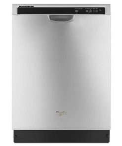 Whirlpool 24" Monochromatic Stainless Steel ENERGY STAR Dishwasher With 1-Hour Wash Cycle