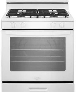 Whirlpool 5.1 Cu. Ft. White Freestanding 4-Burner Gas Range