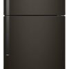 Whirlpool ADA 33" Fingerprint Resistant Black Stainless Steel Top Freezer Refrigerator
