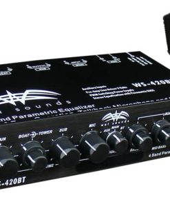 Wet Sounds Black Multi Zone Equalizer With Integrated Bluetooth