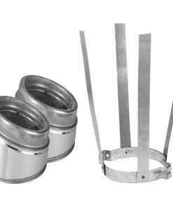 SELKIRK Sure-Temp 15 Degree 6 In. Stainless Steel Insulated Elbow Kit