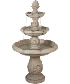 Best Garden 31 In. W. x 55 In. H. Resin 3-Tier Waterfall Fountain