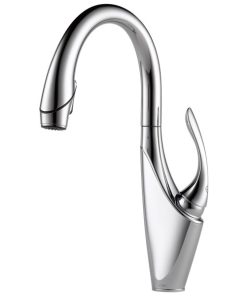 Vuelo Single Handle Pull-Down Kitchen Faucet - Chrome