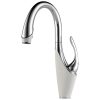 Vuelo Single Handle Pull-Down Kitchen Faucet - Chrome/Matte White