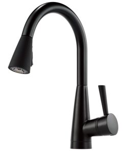 Venuto Single Handle Pull-Down Kitchen Faucet - Matte Black