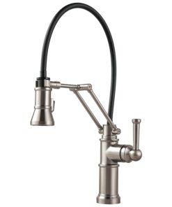 Artesso Single Handle Articulating Kitchen Faucet - Stainless Steel