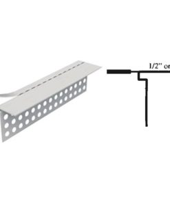 ClarkDietrich 1/2 In. x 10 Ft. Vinyl Rip-Bead L-Trim Corner Bead (Qty = 50 Pcs.)