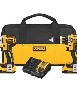 DEWALT 2-Tool 20V MAX XR Lithium-Ion Brushless Hammer Drill Driver & Impact Driver Cordless Tool Combo Kit