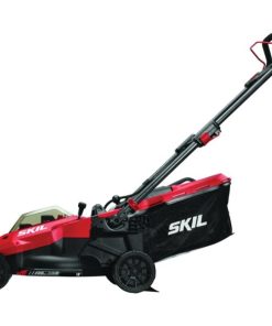 SKIL PwrCore 18 In. 20V Brushless Push Lawn Mower with Two 4.0 Ah Batteries and Dual Port Charger