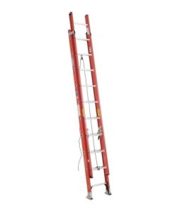 Werner 20 Ft. Fiberglass Extension Ladder with 300 Lb. Load Capacity Type IA Duty Rating